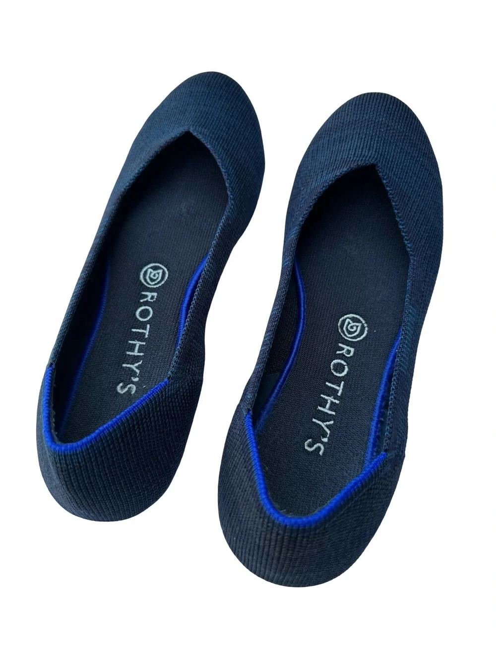 Rothy's Navy Knit Ballet Flats